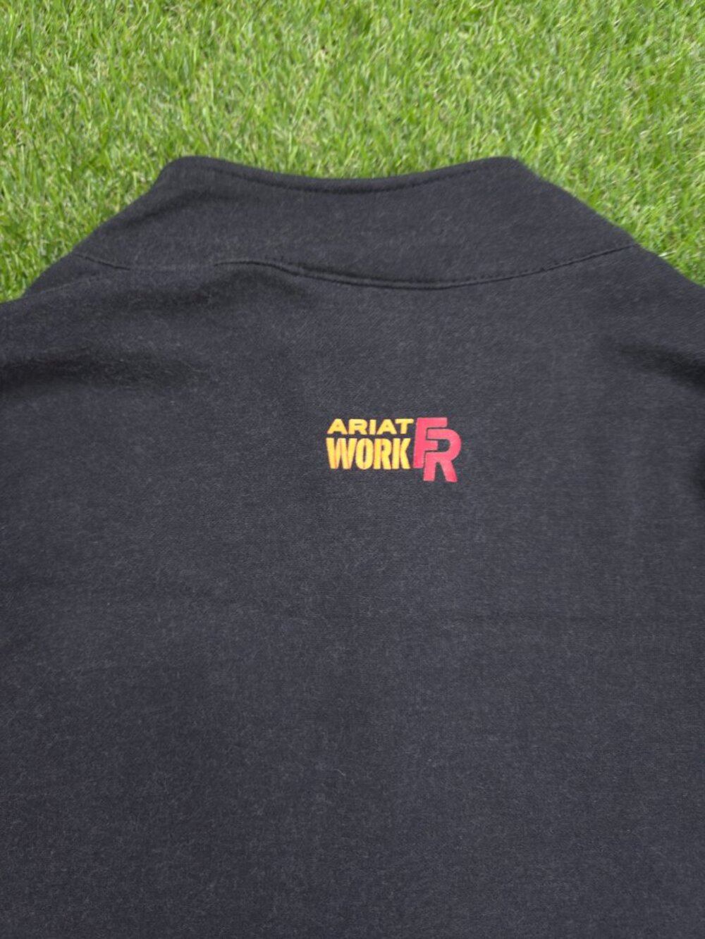 Ariat 1/4 Zip Pullover Polartec Shirt Mens Large Flame Resistant Workwear HRC2 - Picture 6 of 14